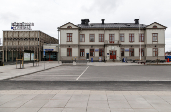 Bild över Härnösands central.
