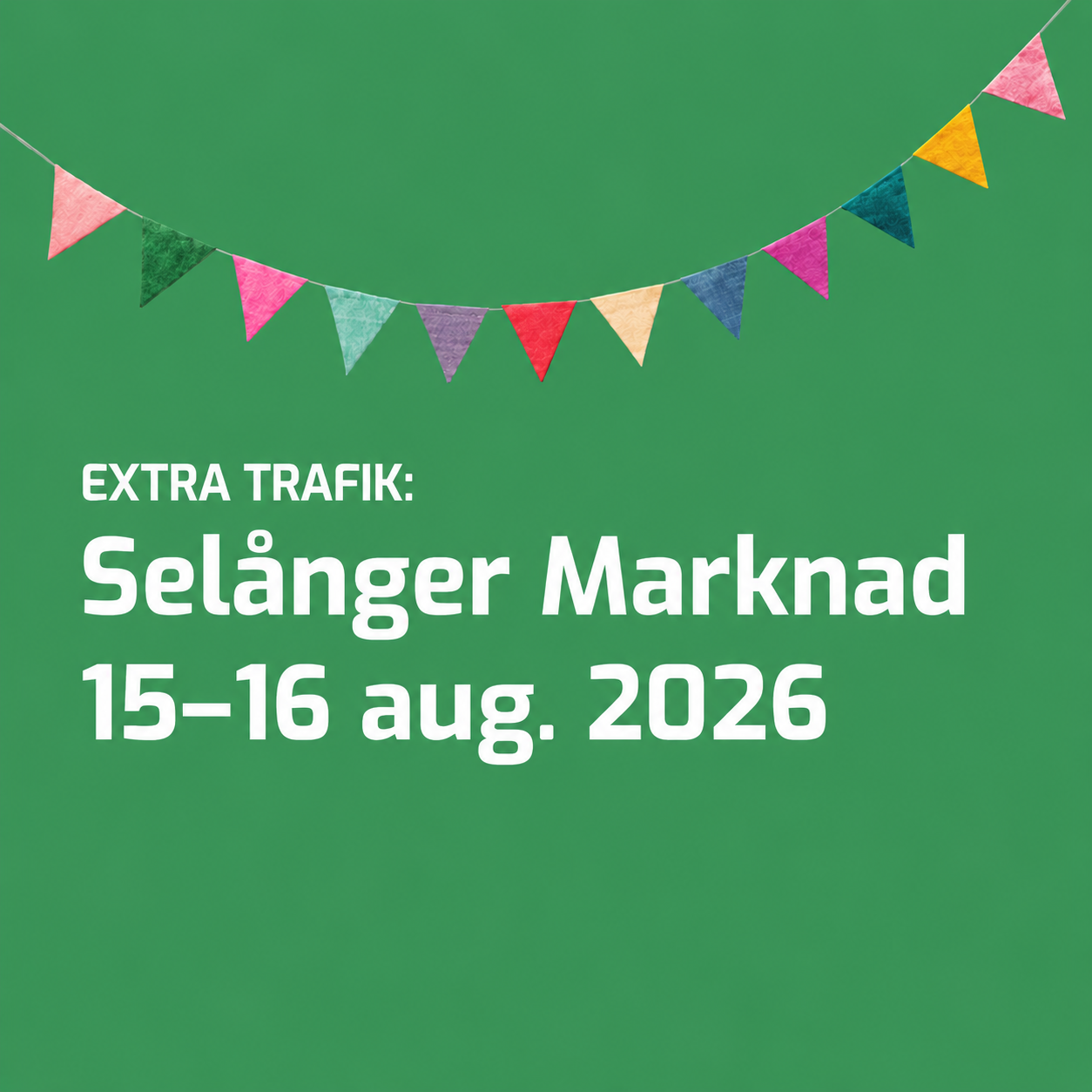 Ta linje 1 till Selånger marknad