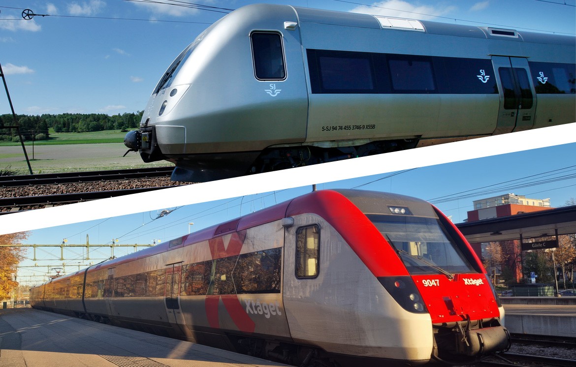 Flera Din Tur-biljetter gäller på tåget Njurunda–Sundsvall